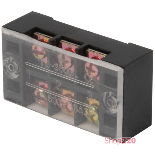 Клеммная колодка защищенная 35А, 3 полюса, e.tc.protect.35.3 Enext p056011