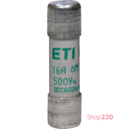 Предохранитель CH10x38 aM 16A 500V ETI 2652017