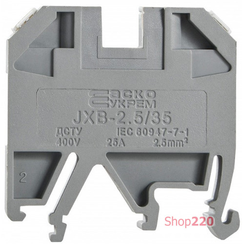 Клеммник JXB 10/35 серый A0130010004