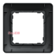 Рамка 1 пост, черный, Sedna Design SDD314801
