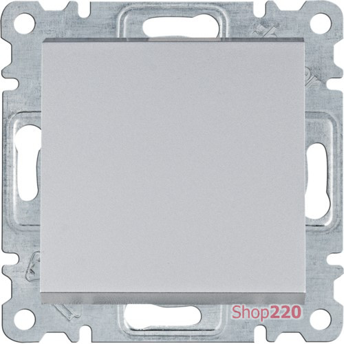 Выключатель проходной, серебристый, Lumina WL0022 Hager