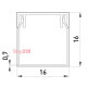 Короб пластиковый 16х16 мм, e.trunking.stand.16.16 Enext s033003
