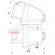 Силовая розетка 32А, 380В, 5 полюсов, стационарная, e.socket.pro.5.32