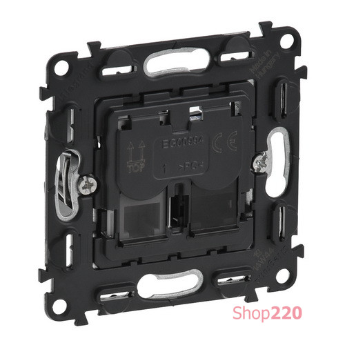 Розетка телефонная RJ11 + компьютерная RJ45 кат.6 UTP , Valena 753032 Legrand