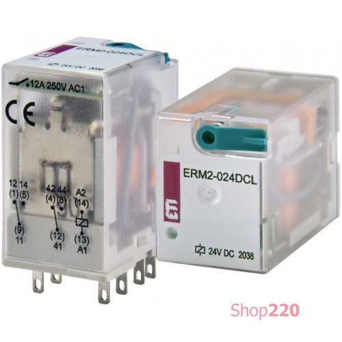 Электромеханическое реле ERM2-024DCL 2p ETI 2473001
