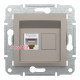Розетка комп'ютерна RJ45, бронза, EPH4300169 Asfora Schneider