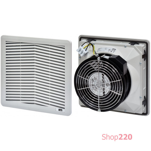 Фильтрующий вентилятор 230м куб/ч, 250x250x125мм, 230VAC, IP54, RAL7035, EF-250-230-230V ETI 1344014