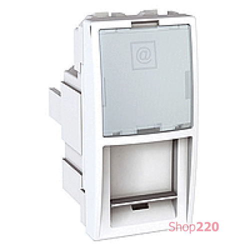 Мех. розетки RJ45 FTP кат. 5е, 1м., белый, (MG3.412.18)MGU3.472.18 Schneider Unica