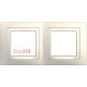 Рамка 2 поста, слоновая кость, Unica MGU2.004.25 Schneider