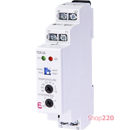 Термостат TER-3 А (-30...+10) 24-240 AC/DC (1x16A_AC1) ETI 2471801