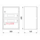 Щит ударопрочный на 24 модуля, уличный IP65, e.plbox.300.400.165.24m.blank ENEXT CP5103