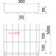 Лоток проволочный 55х300х3050 мм, GRM, G (2,5-10 мкм) 6001448