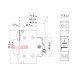 Ручной переключатель ввода (I-0-II) 40A 1P RPV АСКО A0010220003