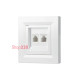 Розетка телефонная RJ11 двойная, белый, EPH4200121 Schneider Asfora