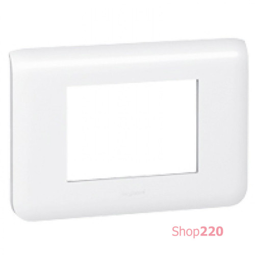 Рамка 3 модуля, белый, Mosaic New Legrand 078803L