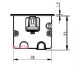 Врезной блок розеток 3х220В + USB тип С, черный, Versaframe ASA 060.40F.00009