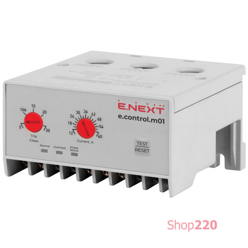 Реле защиты двигателя 12-60А, e.control.m01 Enext p0690001