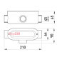 Соединитель ревизионный Т-образный для труб 1-1/2", e.industrial.pipe.db.revise.t.1-1/2" Enext i0560005