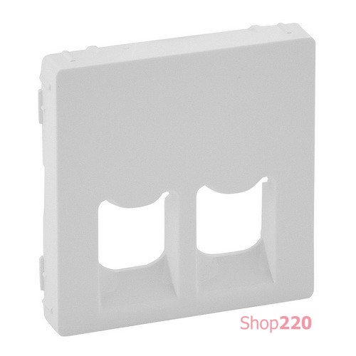 Лицевая панель двойной розетки RJ11/RJ45, белый, Valena 755420 Legrand