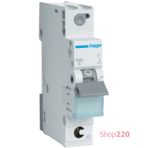 Автомат 20 А, 1 фазный, C, клеммы QuickConnect, MCS120 Hager