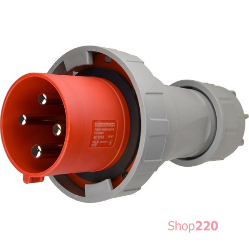 Вилка переносная 125А, 4P, IP67, UCombi АСКО-УКРЕМ A0080010111