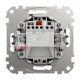Выключатель 1 клавишный, черный, Sedna Design SDD114101