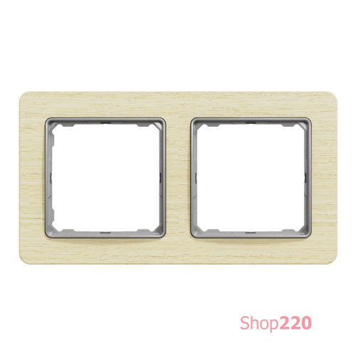 Рамка 2 поста, береза, Sedna Design SDD380802