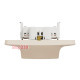 Розетка двойная с заземлением и шторками, бежевый, Unica New Schneider NU206744