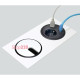 Врезная розетка в стол с USB и RJ45, черный, Powerdot Kondator