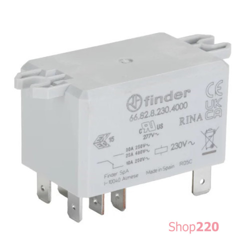 Силовое реле 220 В, 668282300000 Finder