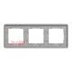 Рамка 3 поста, матовое золото, Sedna Design SDD371803