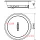 Лючок в пол с тубусом для розеток, IP66, хром, GES R2 Obo Bettermann