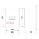 Щит металлический на 6 модулей встраиваемый, e.mbox.stand.w.06.z Enext s0100018 (эконом)
