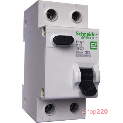 Дифавтомат 32 А, 30мА, тип С EZ9D34632 Schneider Easy9
