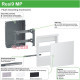 Щит 24 модуля встраиваемый, черная дверца, Resi9 MP MIP22212S Schneider Electric