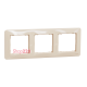 Рамка 3 поста, бежевый, Sedna Design SDD312803