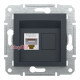Розетка компьютерная RJ45, антрацит, EPH4300171 Asfora Schneider