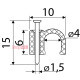 Скоба черная CHR-4 мм круглая (100 шт.) A0150030034
