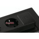Вращающийся блок розеток 220В+USB EVOline BackFlip, матовое черное стекло