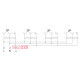Колодка каучуковая 2Р+PE с защитными четырехместными крышками 16А IP44 A0250010010