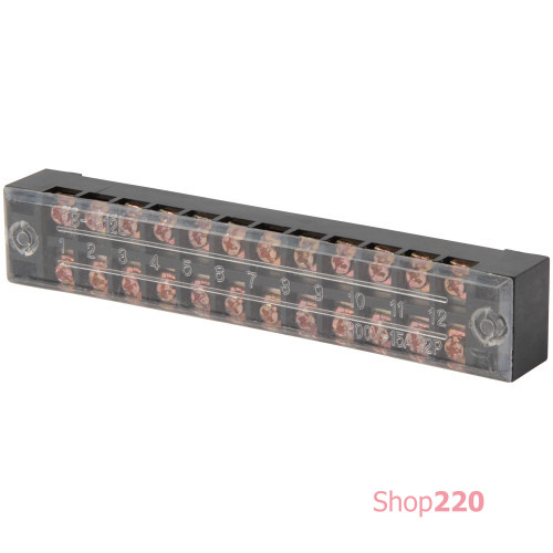 Клеммная колодка защищенная 15А, 12 полюсов, e.tc.protect.15.12 Enext p056005