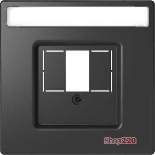 Накладка HDMI или аудио розетки, антрацит, Merten MTN4250-6034