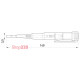 Индикатор-тестер 140х3,5 прямой шлиц АС/DC70-250В, e.tool.test08 Enext t001108