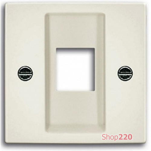 Накладка для компьютерной розетки, белый шале, ABB 2561-96-507 Basic 55