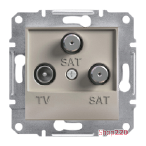 Розетка TV-SAT-SAT конечная, бронза, EPH3600169 Asfora Schneider