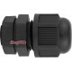 Кабельный ввод M12, черный, IP68, e.mg.stand.12 Enext s067011