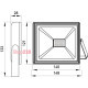 Прожектор светодиодный 30Вт, 6000К, e.LED.flood.stand.30.6000 ENEXT l0790003