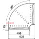Угловая секция 90°, 85х500 мм, FS (18-22 мкм) 6036709
