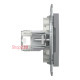 Розетка комп'ютерна RJ45, сталь, EPH4300162 Asfora Schneider
