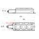 Колодка каучуковая 2Р+PE с защитными крышками трехместная 16А IP44 A0250010009